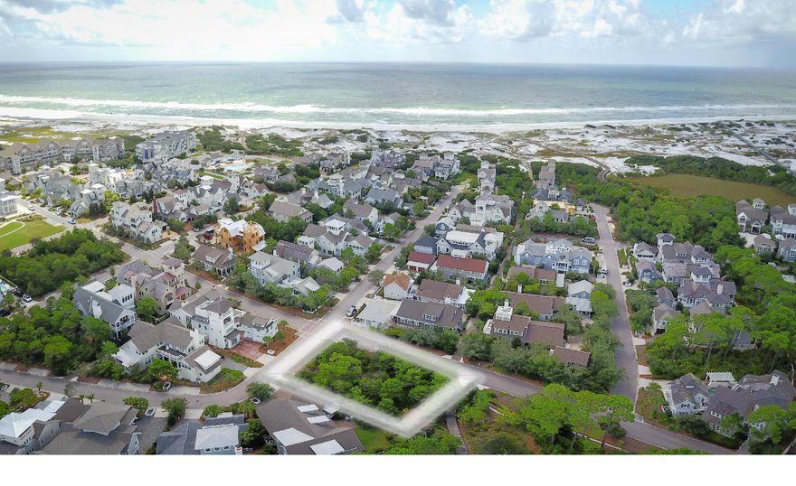 Endless opportunities abound on this tremendous lot opportunity conveniently located in the gated serenity of WaterSound Beach. The location of this parcel provides privacy on multiple levels. The lot is located on a quiet corner between Watch Tower Lane and Boatright Way, and also backs to the tranquil and private Yacht Pond area. Those with the visionary dreams for this lot shall realize an opportunity for a large base footprint for the residential structure or can utilize the existing plans that will convey with the sale of this lot. Maximization of the lot also presents the opportunity to ascend vertically, with potential sweeping views of the Gulf of Mexico from the utmost floor or tower of this home. The WaterSound dream can now be a reality with this graciously appointed lot!