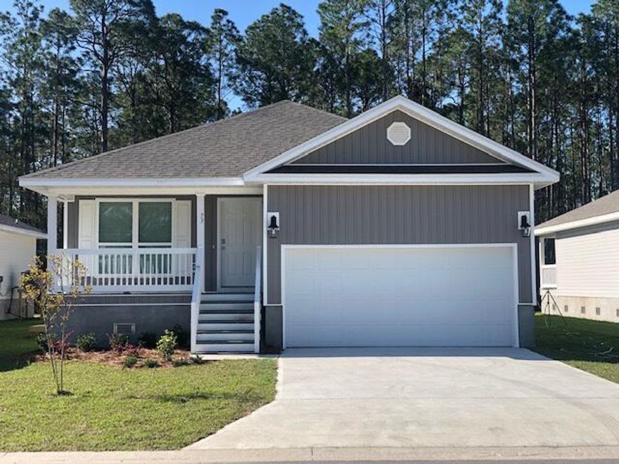 Welcome to the Ocala Floor-plan offers 4 bedrooms and 2 full baths with a 2 car garage. Total of 1736 SF, stainless appliances included, vinyl flooring in common living areas and carpet in the bedrooms, window treatments, large porches and deep closets providing opportunities for storage galore! Front bedroom has a walk in closet, nice size bath with separate shower.
***Photos are stock of same floor plan. Color selections may differ

This home is nestled in a newer community close to the bay called Indian Cove. Deed restrictions apply.

Lawn care and pest control not included.