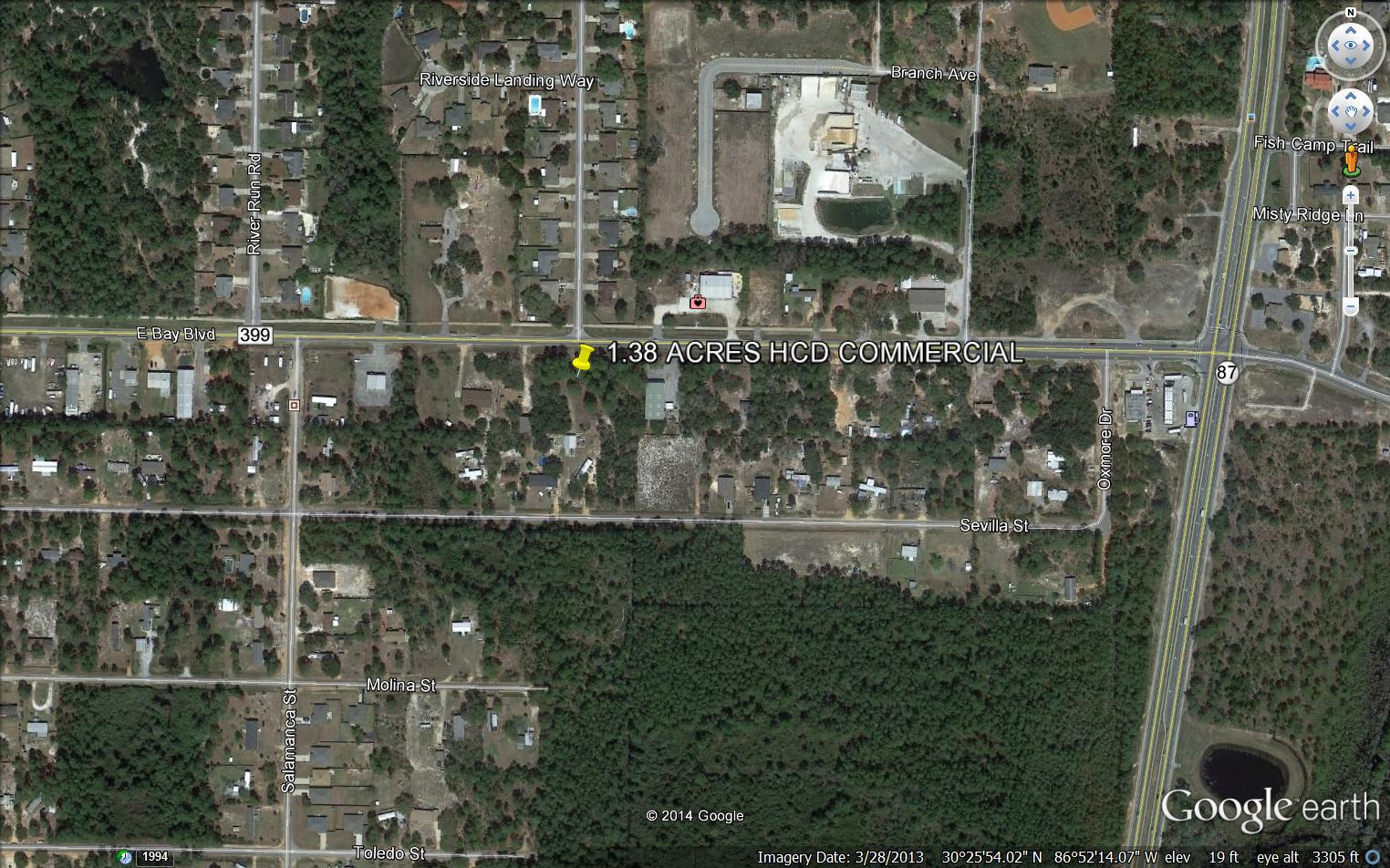 1.38 Acres HCD COMMERCIAL- 300' hwy frontage with high visibility in high traffic area. Many possibilities, priced to sell.