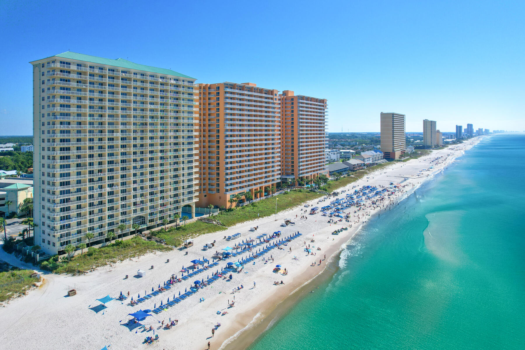 Welcome to your perfect beach getaway! This beautifully updated 1-bedroom, 2-bathroom condo with hall bunks offers a comfortable and stylish retreat directly on the white sandy shores of Panama City Beach, FL. Spend the day on the beach or in the pool and then enjoy breathtaking sunset views from the large private balcony while relaxing to the sound of the waves.This condo features upgraded appliances and luxury vinyl plank flooring throughout, giving it a modern and coastal feel. With two sparkling pools (one heated for year-round enjoyment) and convenient beach access, this property is ideal for those looking for a peaceful retreat or a short-term rental investment opportunity. Currently non-rental, but short-term vacation rentals are allowed, making it a fantastic investment for future income. Don't miss the chance to own your slice of paradise on the home of the world's most beautiful beaches!