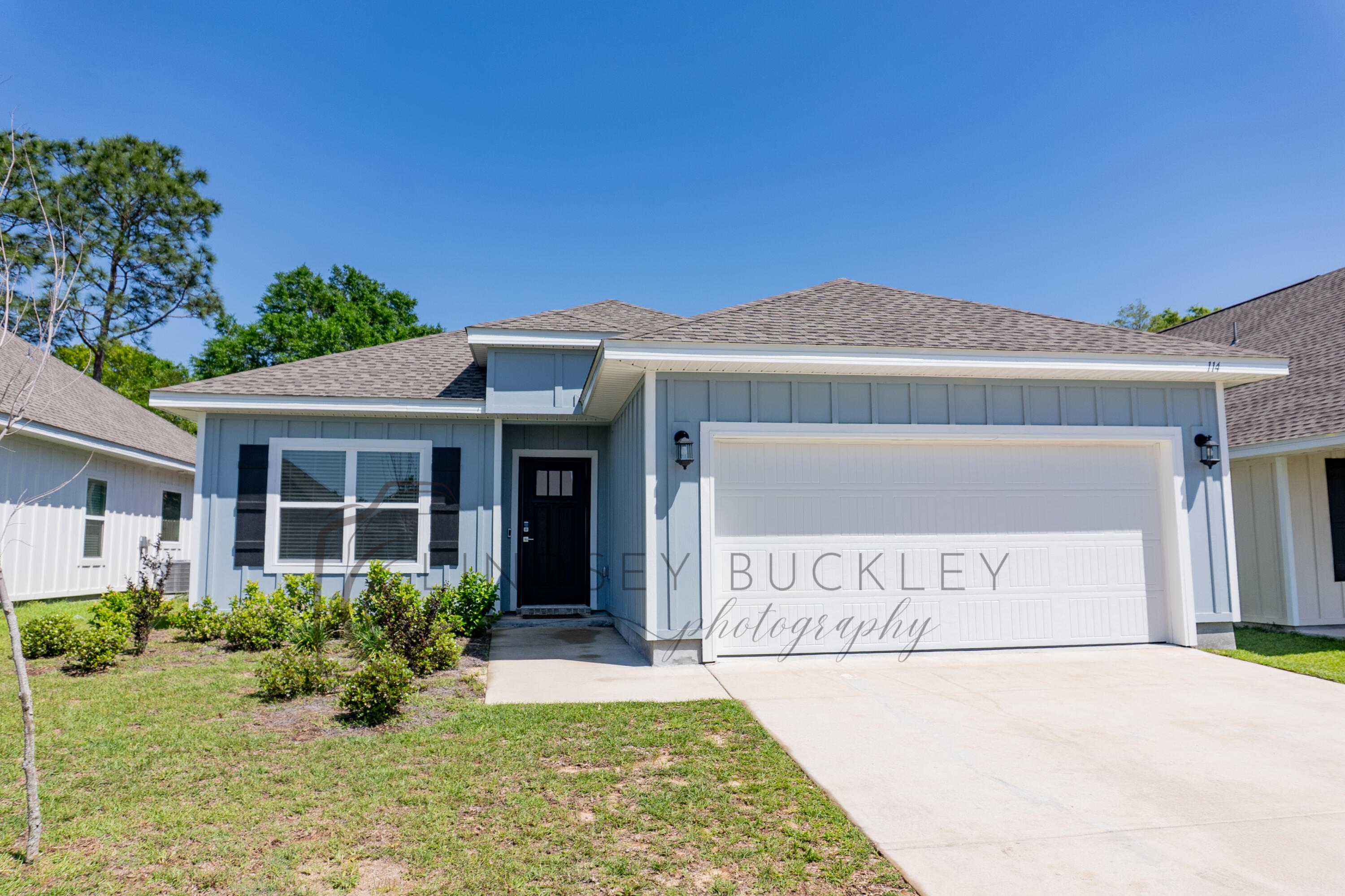 Available 5/7/25.....Beautiful Florida cottage in desirable Magnolia Creeks SD. 3/2 split floor plan on level lot. Newer home boasts plenty of space and easy commute to bases, beaches and shopping. Formal dining, office or work out room is on the left as you enter the home. Open concept floor plan with large spaces. The kitchen features stainless appliance package, breakfast bar, kitchen island, large pantry, and granite throughout. LVP flooring in the main living areas for easy care. Carpet is in the bedrooms. Spacious guest bedroom and bathroom. 2 car garage, privacy fenced backyard, and covered back patio. No inside smoking or vaping. Pets will be allowed w/$400 non-refundable pet fee and owner approval. Sorry no cats due to allergies. Beautiful home.