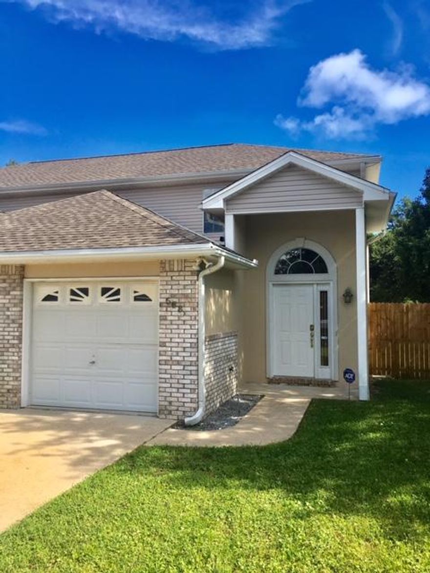 AVAIL: 6/24. FLEXIBLE S/D = TO 1 MONTHLY RENT CAN BE BROKEN UP IN 2 MONTHLY INSTALLMENTS IF QUALIFIED. SORRY, NO PETS & NO SMOKING! CUTE END/CORNER UNIT TOWNHOME CLOSE TO BOTH BASES & CLOSE & CONVENIENT TO SCHOOLS, SHOPPING & RESTAURANTS! Tile flooring throughout the bottom floor & in the wet areas - brand new carpet upstairs. 1/2 bath downstairs for guests. 2 master suites upstairs one w/ a large walk in closet! Inside utility room downstairs w/ a dryer included! All brand new stainless steel appliances in place! Nice breakfast bar & open living/dining/kitchen combo. Open tiled back patio w/ a privacy fenced backyard! 1 car garage to park your car or to store your extra stuff w/ auto opener! All electric! Ceiling fans in all the rooms! This one wont last long, call to see today!