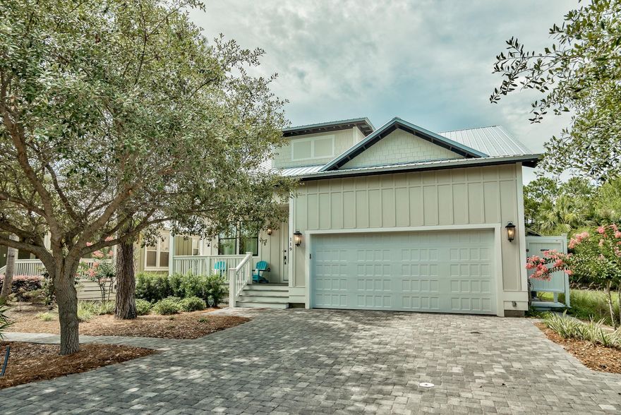 Welcome to Hidden Grove, South Walton's best kept secret! This home is finished out perfectly! Offering over 2300 living sqft with Ship lap walls upstairs & down, & custom builtin bunk beds for 6! 3 HUGE bedrooms, & 3 Full Baths. The Master is on the Ground Level with direct access to screened in back porch. Upstairs has the biggest Walk-in Closets & Bedrooms you have ever seen, with a private loft & covered porch overlooking the pool! Kitchen comes with Full Stainless Steel Appliance Package & Granite Counter Tops. This home has some of the prettiest floors you'll ever see! The Spacious 2 Car Garage houses a Heat Pump Water Heater to help cool the garage on those hot summer days! Home is built with Impact Rated Doors & Windows, Foam Insulation in the Floor & attic, House Speakers & Alarm.