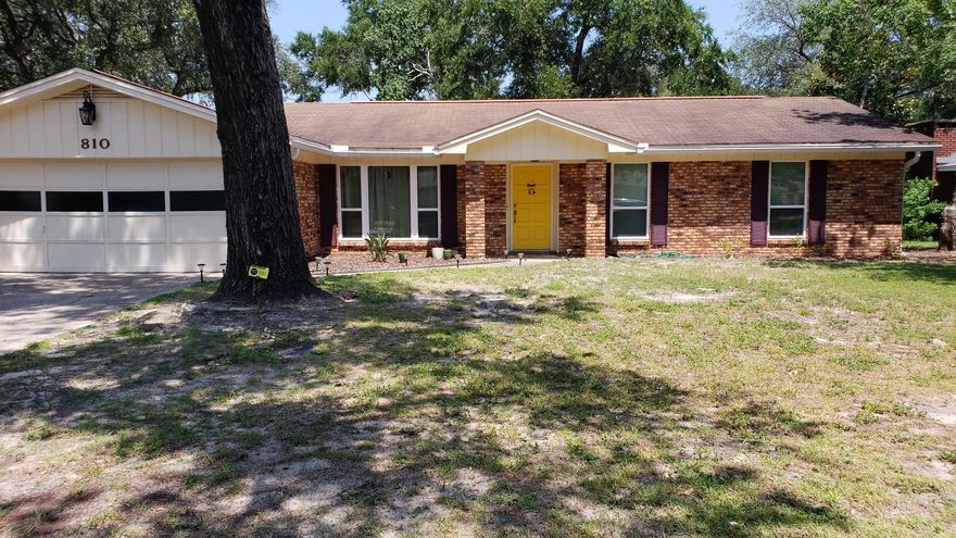 Accepted contract with 72 hour kick out clause. Heart of Niceville!! Wonderful all brick home w/ many upgrades. Kitchen is equipped w/ granite counter tops, newer white cabinets, stainless appliances, backsplash, island, french doors leading out to the patio. Tile flooring w/ carpet in the bedrooms. New AC & Heat System in June 2015. New duct work & insulation in Feb 2016. Refrigerator w/ icemaker new in June 2015. New Energy Efficiency Impact Windows installed July 2015. New Electric Water Heater Sept 2015. Additional paver patio in 2016. The office/playroom offers french doors for privacy. Both bathrooms have newer vanities w/ granite counter tops, decorative mirrors, plumbing fixtures & lighting fixtures. Master bathroom features large tiled, walk-in shower w/ glass door.