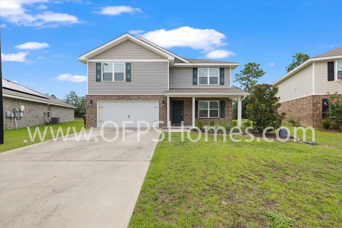 AVAILABLE NOW!!! 5bd/3bth Hayden model, 2 story home with a large loft area. COMMUNITY POOL and amenities! Open concept floor plan. Kitchen overlooks the living and dining area. Granite covers the large kitchen island that has a double stainless sink and dishwasher. Stainless steel range and microwave are also included. One bedroom downstairs with a bathroom accessible for guest. Perfect for a mother-in-law suite. Large master suite upstairs with an on suite bath with double sink vanity and large walk in closet. Home has front covered porch and back patio.NO smoking! Small (under 15 pounds) pets allowed upon approval with a non-refundable pet fee. There is a cat door perfectly tucked away in one of the hallways to cancel the cat's litter box!