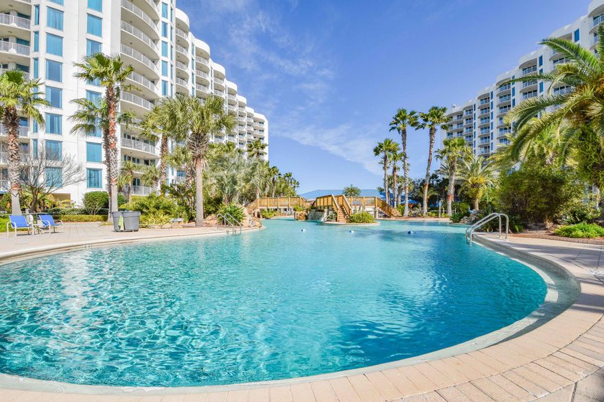 The Palms is located in the Heart of Destin, many amenities to mention for the price, Large lagoon pool, hot tub, kiddie pool, tennis, newly added coffee shop, full service restaurant, gym, owner said this unit has been updated with fresh paint and new furniture, this is a ground unit is perfect for rental, no elevator for kids, close to everything, better hurry, they fast in here..