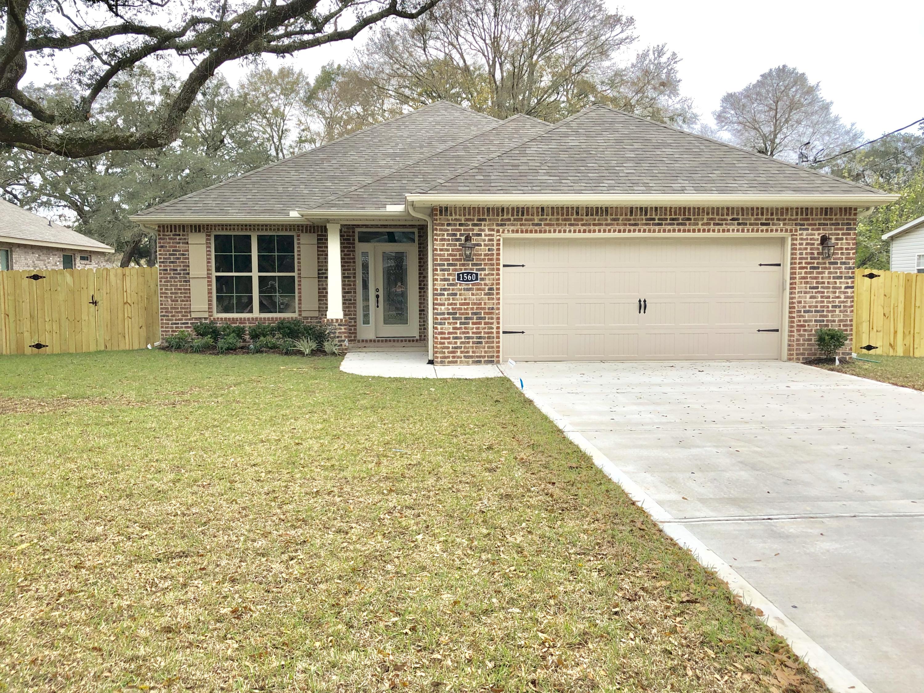 Gorgeous brand new 4 bedroom 2.5 bath on a very large lot. In this beautiful home you will love the large separate dining room and spacious kitchen with granite countertops and beautiful cabinetry.The breakfast bar provides additional eating area for entertaining. The spacious plank tile floors in living room with tray ceilings and crown molding is perfect for large gatherings. As you enter the Master bedroom you will love the tray ceilings and large walk-in closet. The Master bath has an beautiful garden tub, separate shower and double vanities. Enjoy your summer cookouts on your back porch overlooking your very spacious backyard. Home is near Midbay bridge, Eglin AFB, and the sandy beaches of Destin. Buyer should verify all measurements deemed to be accurate.