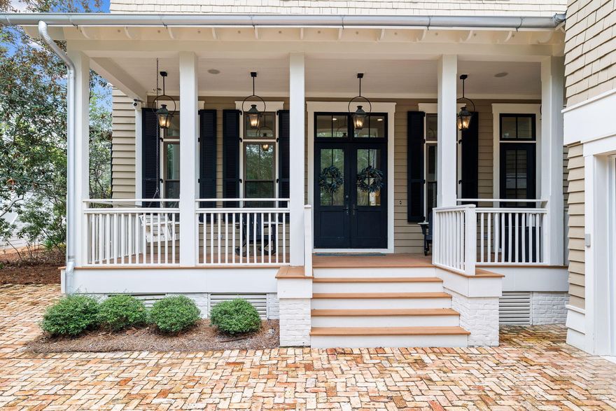 An exceptional WaterColor property, with all the trappings of a custom built home, welcome you to 459 Western Lake Drive. This large and tranquil home, conveniently located close to town center, was meticulously constructed replete with amenities. Spanning 3 stories served by an elevator, and a lookout tower, the home has no shortage of space. The main house features a master suite on the first level, as well as two additional guest rooms, and a bunk-style bedroom room for 3 or more. On arrival to the second level is a large kitchen and breakfast area. A small balcony off of the kitchen is outfitted with a gas grill. Continuing through the second level, there are two formal dining areas and a large open living space. The screened porch features one of two fireplaces for the home, and extends the house's entertaining area -especially for those classic beach evenings. Off of the main living space is an office retreat, with its own balcony and private views of nature. A half bath and a wet bar give versatility to the already generous entertaining space.

A full bath on the 3rd floor, just off of the home's private theater, means additional guests will be comfortable using the bonus room for sleeping when needed. Serene northerly views of Western Lake from the 3rd and 4th level add to the ambiance and experience in this enviable resort home.

A carriage house suite with a private bedroom, separate living room, and full kitchen round out the indoor living of the property. While, immediate access to walking trails and a large rear deck mean there is so much more to this home than its high ceilings, master-level carpentry, and endless spaces.