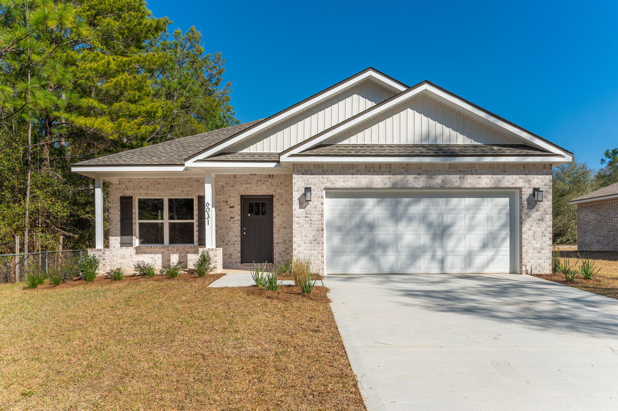 MOVE-IN READY!! BLINDS have already been installed for you...this in addition to a $10K contribution towards BUYER'S CLOSING COSTS, RATE BUY DOWN, ETC w/ used of Builder's preferred lender. Situated on a large half acre lot, this 3 BD/2 BA home will feature a full brick exterior w/ board n batten accent on the front gable. Inside you will find an open floor plan with spacious living room, nice functional kitchen w/ center island, quartz countertops and adjoining dining area. The home features LVP flooring throughout, spacious master suite w/ dual vanity and walk-in closet. Split plan design w/ nice sized guest bed rooms and laundry room. 2 Car Garage and both a Front and Back Porch. 1 YEAR BUILDER WARRANTY included!!