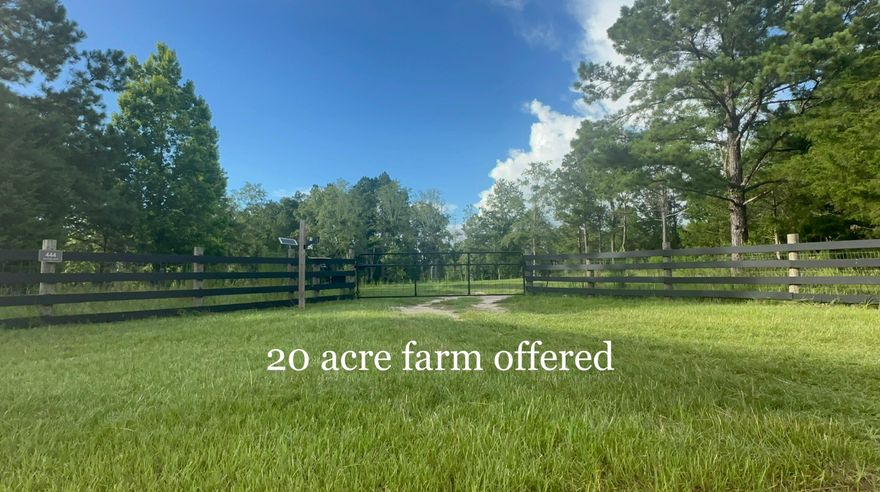 A rare opportunity to own 20 acres +/- of a stunning parent parcel in Walton County and being only 30 min to SRB. This land offers unmatched character with rolling hills, a peaceful valley setting, and a blend of unique landscapes that feel both private and expansive. Tucked at the end of a private road, the property showcases a diverse mix of natural beauty: a lush evergreen forest, and a canopy of towering hardwoods accented by massive, centuries-old live oaks. The land has been thoughtfully maintained, preserving its stately trees and mature landscape. This 20 acres will be subdivided from the 40 acre parent parcel listed on MLS #986886.All measurements and info is approximate and to be verified by Buyer.