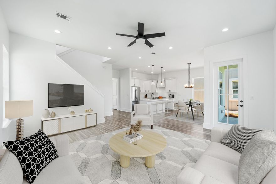 Motivated Seller!Coastal elegance is calling in the heart of Destin with this ALL NEW Construction home located on a quiet corner lot with lake views, nestled in the gated community of Calusa Bay. Adorned with quartz counter tops, a gas range and cooktop, tankless water heater, vinyl plank floors and all en Suite bedrooms complete for the perfect full time residence retreat or second home. This lot can accommodate the addition of a private pool and spa while overlooking a serene lake. Avid golfers will love being prestigiously positioned between Emerald Bay and Regatta for those early weekend tee times. With easy access to many restaurants, shopping and a short drive to the beach; you don't want to miss this opportunity to carefree beach living!