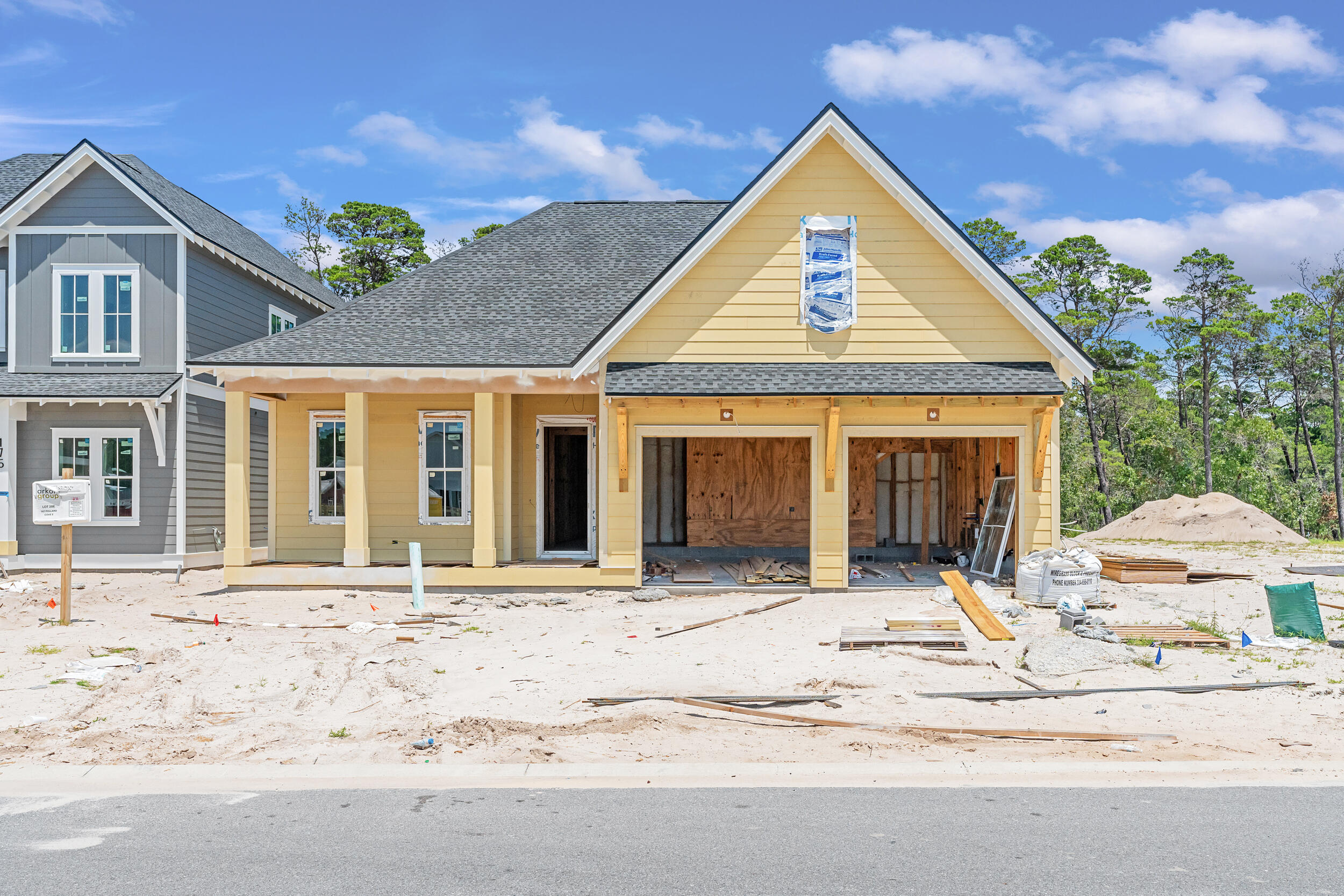 Experience luxury living in the Kellie Plan, a stunning new construction home in Powell Landing East. Thoughtfully designed by Arkon Group, this 4-bedroom, 3.5-bathroom home spans 3,097 sq. ft. of conditioned space, including a finished bonus room and 418 sq. ft. of covered porches. Inside, 10' ceilings, crown molding, and premium engineered wood flooring create an elegant backdrop. The gourmet kitchen showcases Wolf & Sub-Zero appliances, stacked cabinetry with lighting, an extended island, quartz countertops, and a herringbone tile backsplash. The living room features a cozy fireplace, while frameless glass shower enclosures and designer tile selections elevate the bathrooms. Step outside to your private oasis, complete with a 12'x20' heated pool, paver pool deck, screened porch with outdoor fireplace, tongue and groove ceiling, and a gas stub for grilling. A gas lantern on the front porch adds to the charm. Additional features include a two-car garage with an EV/golf cart plug, making this home as functional as it is beautiful. Located in the desirable Watersound Origins community, this home offers the perfect blend of luxury, comfort, and coastal elegance.
Estimated completion is September 2025.
Experience refined coastal living in one of Watersound Origins' most sought-after neighborhoods nestled alongside Lake Powell. The Watersound Origins community offers an unparalleled lifestyle in South Walton - exceptional amenities, notoriously friendly and welcoming atmosphere, zero short-term rentals, and close proximity to all that 30A and Inlet Beach has to offer. Enjoy the zero-entry pool, playground, sports courts, and fitness center at the Village Commons, play a round of golf or foot golf at the Origins Golf Course, or take a walk along the many miles of walking and biking trails that wind all throughout the neighborhood! The new Watersound Town Center located at the entrance to the community offers several fantastic dining options (casual and formal), medical services, Starbucks, Publix, a Pavilion that hosts events year round, and more!