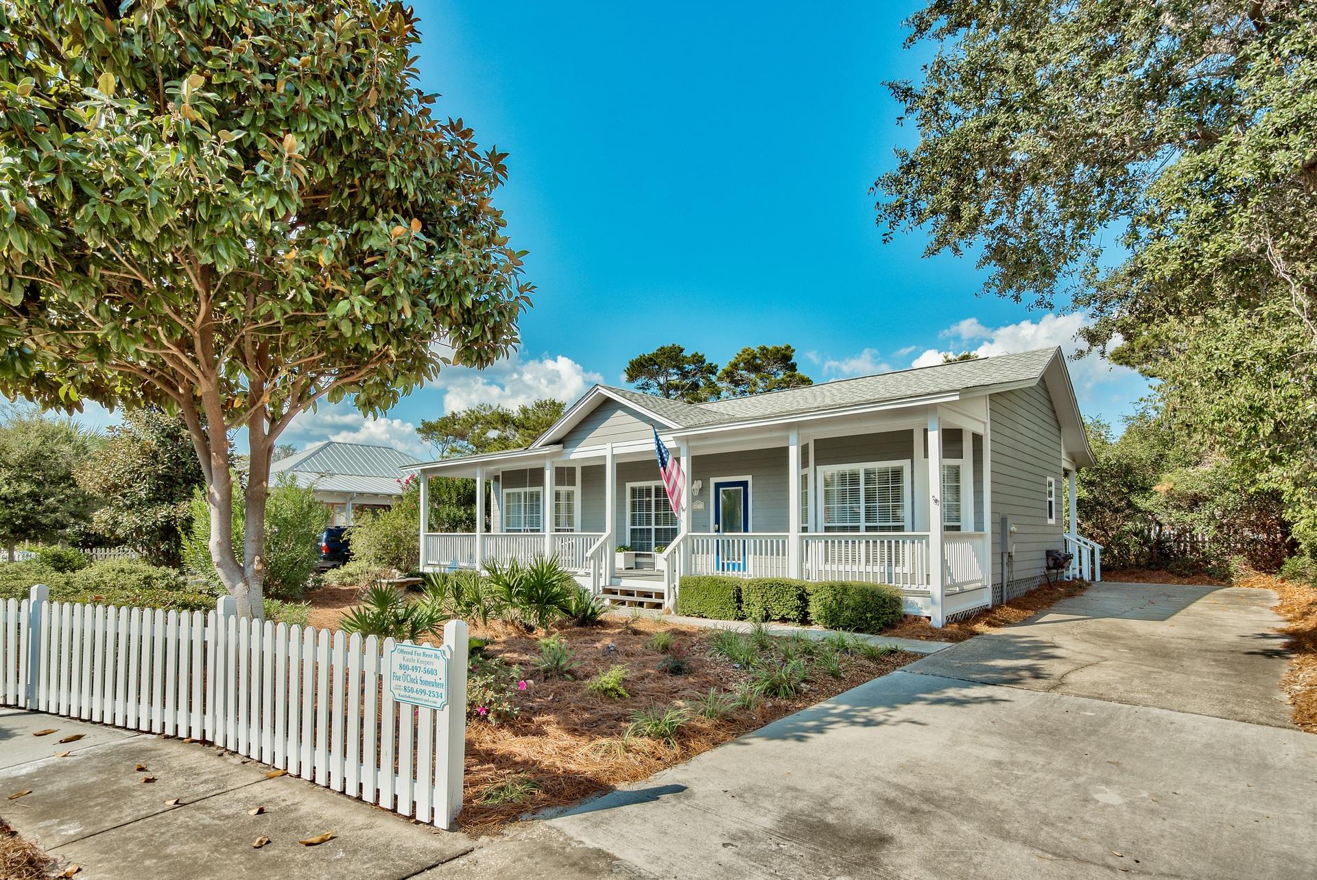 An adorable, well maintained 2 bedroom, 2 bath home that is perfect for a relaxing stay at the beach. Located in the heart of Crystal Beach, one of Destin's most popular communities due to its proximity to the beach, restaurants and shopping. This Home is tucked back on a tranquil circle w/no through streets, limiting traffic to community and guests mainly & is just two blocks from the beach. Also within walking distance to four major shopping centers including the newly expanded Destin Commons. Charming white picket fence throughout the neighborhood with a short walk to the community pool. Property has covered front porch, screened back porch, gas fire-place, galley-style kitchen, open floor plan and good storage.Primary residence, second home, or vacation-rental for investment-this
