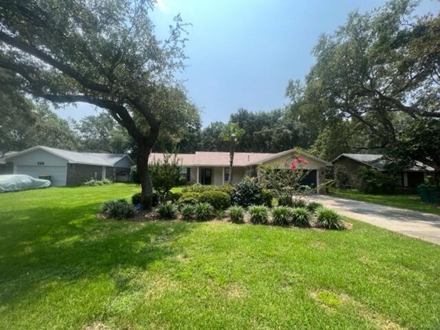 Available now!This spacious 3 bedroom / 2 bath home in Bluewater Bay for rent with optional 4th bedroom/game room/office. Home is convenient to Eglin, Hurlburt and Destin. This lovely home has a large fenced back yard, dining room, eat-in kitchen, laundry room and large family room, and is situated on a quiet street. Lawn maintenance included.Dogs considered with owner approval! No Cats allowed!**Carpet cleaning & Admin Fee charged (if applicable)**See More for info on Resident Benefits Package!Tenant to verify all data. Please contact Sound Choice Real Estate to schedule a showing- 850-389-8533.