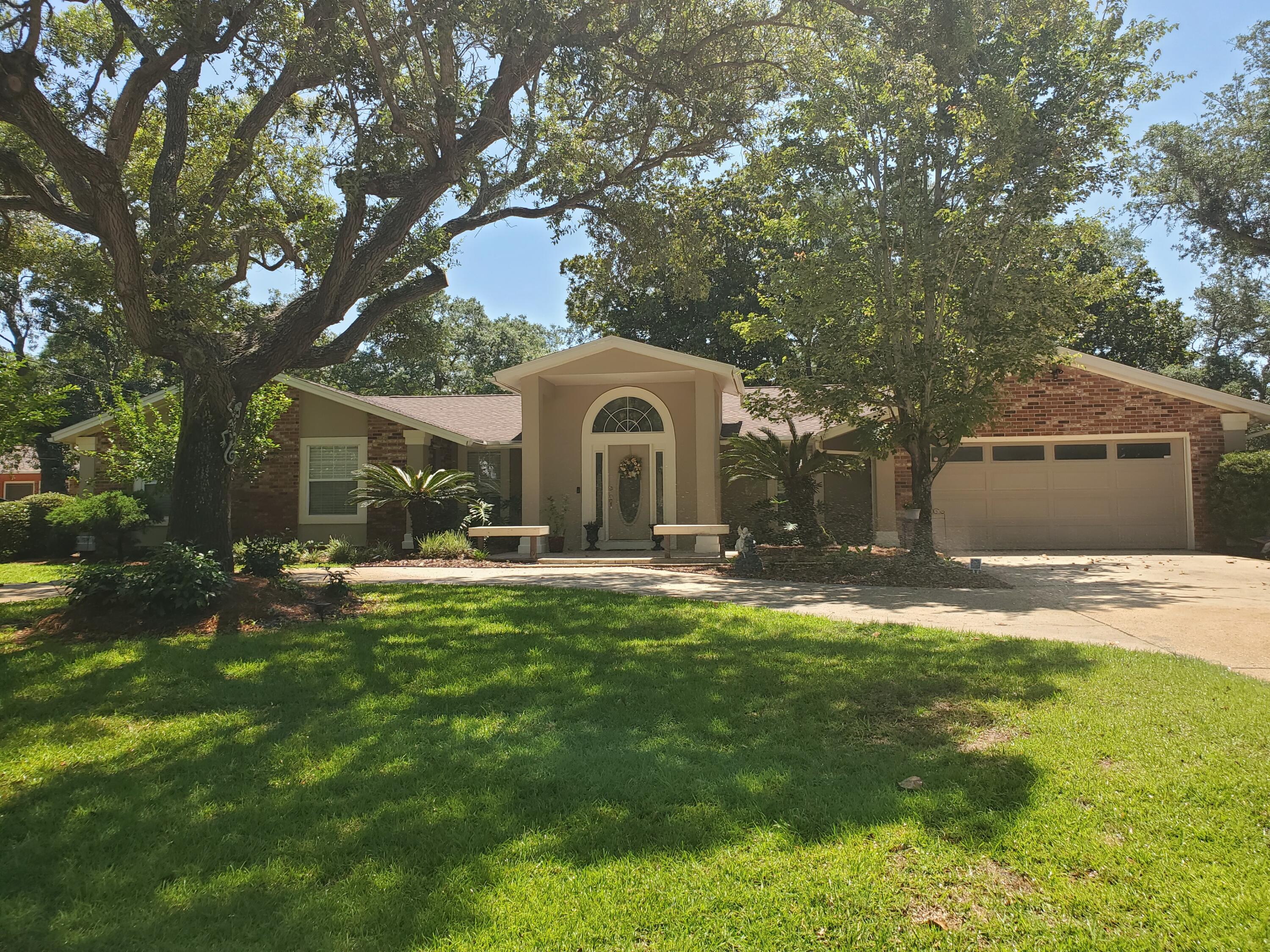 AVAIL JULY 15, 2022! (schedule a showing @ COASTALREALTYSERVICES.COM) PROF PHOTOS COMING SOON! This beautiful & spacious home is located in the Lake Lorraine area of Shalimar. Your new oasis offers plenty of space/updates for large gatherings/entertaining to include a living room with vaulted ceilings, recessed lighting, kitchen with granite counters and enclosed back patio. You will also enjoy the partially shaded back yard while swimming in your refreshing inground (also heated) pool and a firepit for some of those cool winter evenings (yes even in Florida!). Yard also has a lawn pump/sprinkler system. Pool service and weed control provided. Small dogs under 25lbs allowed, sorry no cats allowed. All Coastal Realty Services residents are enrolled in the Resident Benefits Package (RBP)