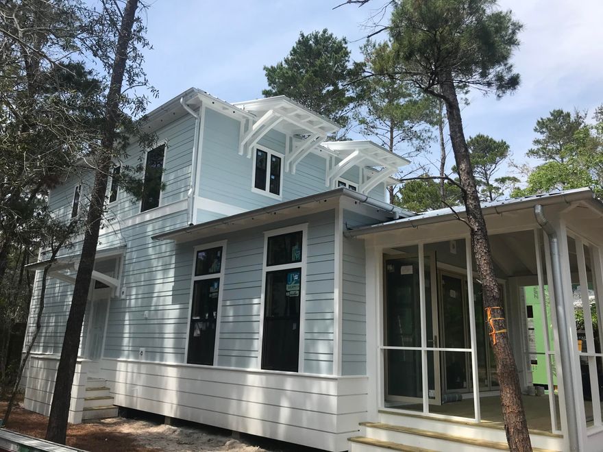 MAGNOLIA COTTAGES PHASE 2 - For anyone looking for quality and close proximity to the beach, this is the location! Magnolia is a very desirable neighborhood with a wonderful location near Alys, Seacrest & Rosemary Beach. The emerald waters and sugar-white sand is only steps away from the deeded beach access. Magnolia offers lush landscaping with brick paver streets. The 2 story home has large screened porch - a perfect gathering place for family and friends. Interior has gorgeous hardwood floors throughout, custom cabinetry, stainless steel appliances. and much more. Phase 2 has its own private community pool with park. Some photos are of previous model. Photos are labeled.