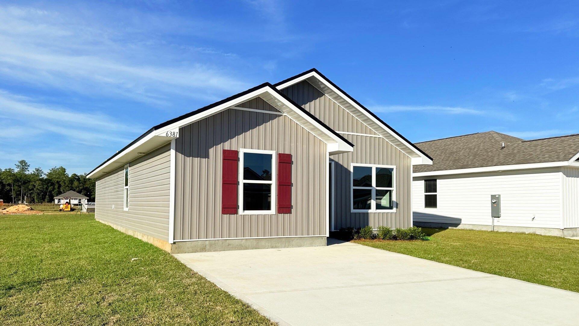 The charming Rivers Cove community offers residents use of it's gorgeous Community Pool, Community Room and Playground.  The ''Sullivan'' plan is a cozy cottage style home with no wasted space, a desirable open design for relaxed living. A stylish 4 bedroom, 2 bath home, plus a large storage room. Easy care beautiful wood look flooring, delightful kitchen with stainless appliances, quiet dishwasher, smooth top range, built in microwave and pantry. Also included is Fabric hurricane door/window protection and a Smart Home 'Connect' system with several convenient Smart Home Devices.