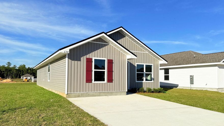 The charming Rivers Cove community offers residents use of it's gorgeous Community Pool, Community Room and Playground.  The ''Sullivan'' plan is a cozy cottage style home with no wasted space, a desirable open design for relaxed living. A stylish 4 bedroom, 2 bath home, plus a large storage room. Easy care beautiful wood look flooring, delightful kitchen with stainless appliances, quiet dishwasher, smooth top range, built in microwave and pantry. Also included is Fabric hurricane door/window protection and a Smart Home 'Connect' system with several convenient Smart Home Devices.