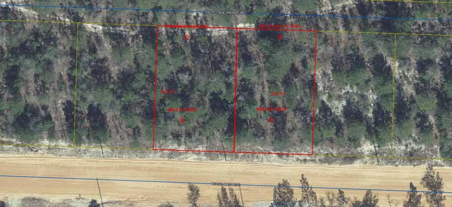 Wooded lot ready for new construction or your new or used manufactured home. Lots are a total of 80' wide x 125' deep. City water is available..