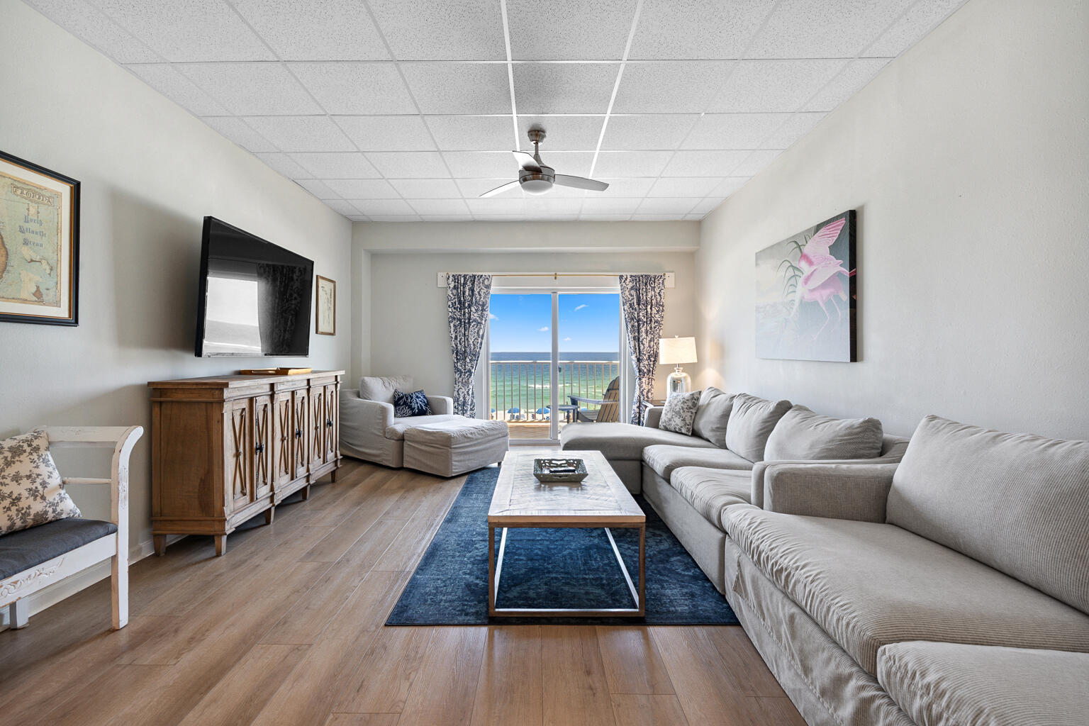 Gulf Front Condo with Excellent Rental Income Potential** Wake up to dolphin sightings and Gulf breezes from the private balcony of this beautifully updated 3rd-floor condo at Sans Souci. This 1-bedroom, 1.5-bath unit offers stunning water views and comfortable accommodations that sleep up to 6 guests--perfect as a second home or a high-performing vacation rental. A similar unit generated over $60,000 in rental income last year. Interior features include luxury LVP flooring throughout, granite countertops in the kitchen and bathrooms, a stylish tiled walk-in shower, and neutral coastal decor. The open layout provides a bright and inviting atmosphere ideal for beach living. Sans Souci offers resort-style amenities including a Gulf-front pool and hot tub, fitness room, gated access, and a beach walkover for easy shoreline access. Located directly across from Peg Leg Pete's, you're steps away from local dining and entertainment. Additional highlights: * Brand new HVAC system * Turnkey and fully furnished * Strong rental history * Gated community with elevator access Don't miss this opportunity to own a Gulf-front property with excellent income potential and unbeatable views!