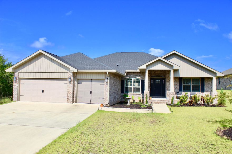 Beautiful Craftsman Style home with 2502 square feet. This floor plan has been one of Adams Homes popular plans. This home features beautiful custom cabinetry, with modern colored NAFCO flooring in all the wet areas and granite in the kitchen. Relax in the master bath garden tub and the master  bedroom has trey ceiling. Sit and relax on the spacious front porch or enjoy the covered back porch while your kids play in the spacious backyard. Schedule your tour today!