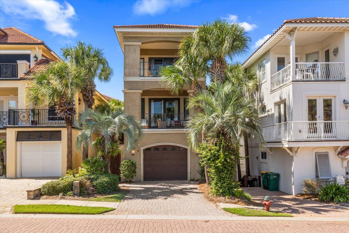 Luxury Coastal Living in Destiny by the Sea!  Just steps from the private beach access, this exquisite 4-bedroom, 4.5-bathroom home is perfect for professionals who work remotely or are relocating to the Destin area. Enjoy gulf views from the third floor balcony, as well as private beach access just a quick 5 minute walk from the house.  The spacious floor plan boasts a gourmet kitchen and a private office.. The home's expansive balconies are perfect for morning coffee or evening relaxation, and the luxurious master suite with a spa-like bath offers the perfect retreat after a busy day. For executives seeking a seamless transition to the Emerald Coast, this property is close to fine dining, world-class golf courses, and the area's top schools and the amenities of Destiny by the Sea.