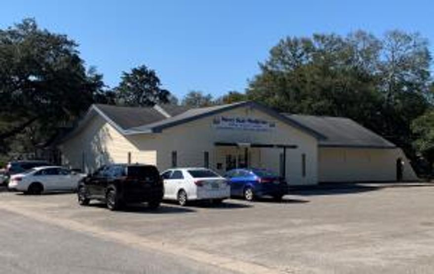 Multiuse Office Building with large flex space, additional offices, kitchen, and storage shed. Currently being used by a church will be available April 1st. Road frontage along Hollywood Blvd & Elm Ave for easy access with multiple points of entry. Open floor plan make for easy configuration for medical/dental or other user. Renovated in 2003. Newer HVAC. More than adequate parking for any operation with 30 parking spots.