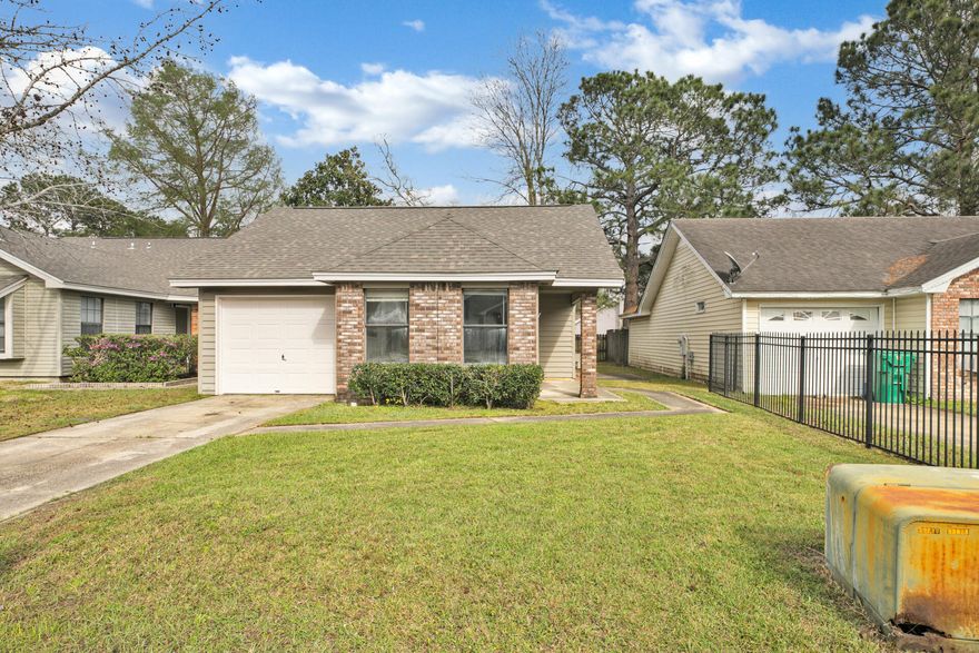 What a wonderful home in the heart of Fort Walton Beach, tucked away in a desirable area with quick access to the base, hospital and schools.  This home has a newer roof, fenced in yard attached garage!  Inside you will love the vaulted ceiling in the living room. The kitchen is a good size for the home and a nook sits just between the kitchen and living room area. There is a laundry room that can hold a full size washer and dryer.  The laundry leads out to the garage Down the hall is a full bathroom with tub/shower surround, easily accessible for guests and the 1st bedroom. Down from the hall you will enter the master bedroom with its own private bathroom with tub/shower surround and separate vanity.Out back is a private oasis with patio perfect for grilling and enjoying the se