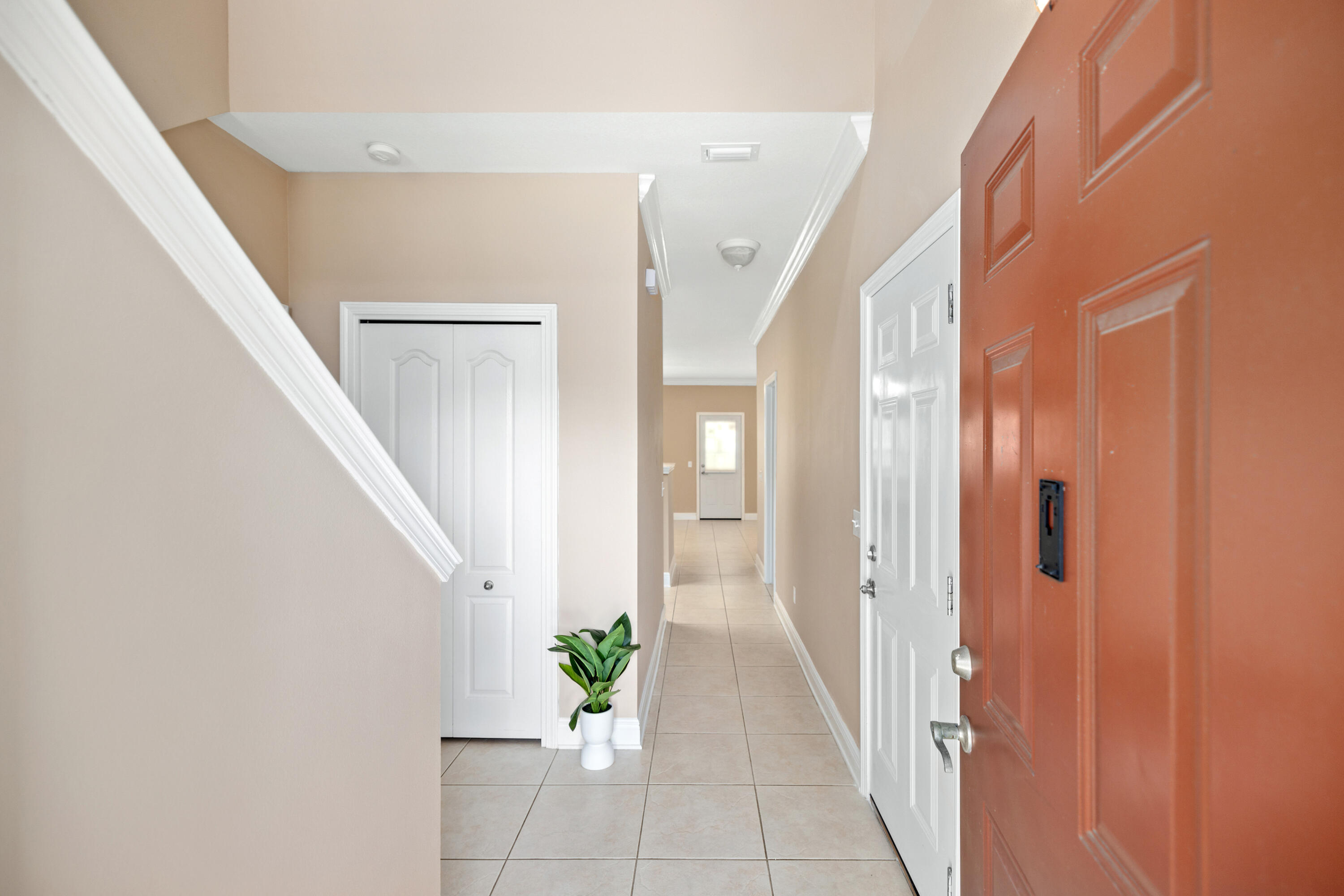 Welcome to this beautiful, move-in ready 3-bedroom, 2.5-bath END UNIT Home in the lovely Hadleigh Hills community! Situated off of a tree lined street, this home offers comfort and convenience.Inside, enjoy a spacious open-concept living, dining, and kitchen area with stainless steel appliances, tile flooring, and tall ceilings. The main floor features an expansive laundry/pantry room with shelving and a handy half bath.Upstairs, find three cozy carpeted bedrooms and two full baths. The private backyard with an open patio ideal for relaxation or entertaining.Located in east Navarre, you're minutes from Hurlburt AFB(8.0 miles), shopping, dining, and only 5.1 miles from beautiful Navarre Beach. Don't miss this fantastic opportunity-schedule your showing today Disclaimer: The listing agent believes that the information provided is accurate and true, the buyer and/or buyers agent should verify all pertinent details related to this property, including but not limited to parcel dimensions, acreage, school zone, zoning, land-use, HOA info (if applicable), and any other information that may affect the buyers decision to purchase this property.