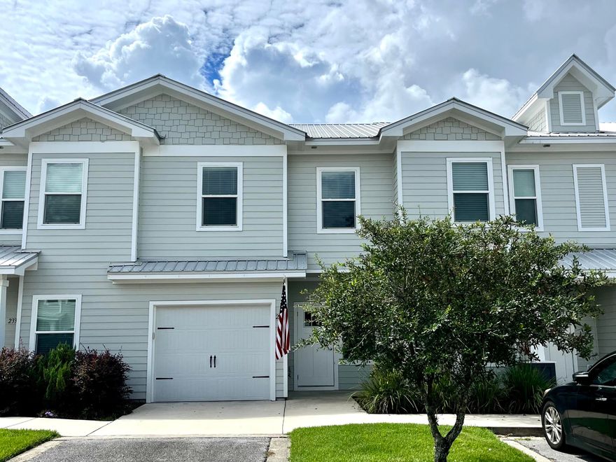 Welcome home! This townhome is sure to impress with its open floor plan, custom shelving in the living area, LVP floors on the first floor, and oversized screened-in patio. Large primary suite features tons of natural light, a large walk-in closet, and a double vanity sink the in en-suite bathroom. 9 foot ceilings throughout make the home feel spacious. Upgraded quiet-close garage door. Community has a pool. Pictures coming soon. Close to all Freeport schools, a quick trip down to the beach, all tucked away in the sought-after community of Verandas at Freeport. Schedule a showing today!
