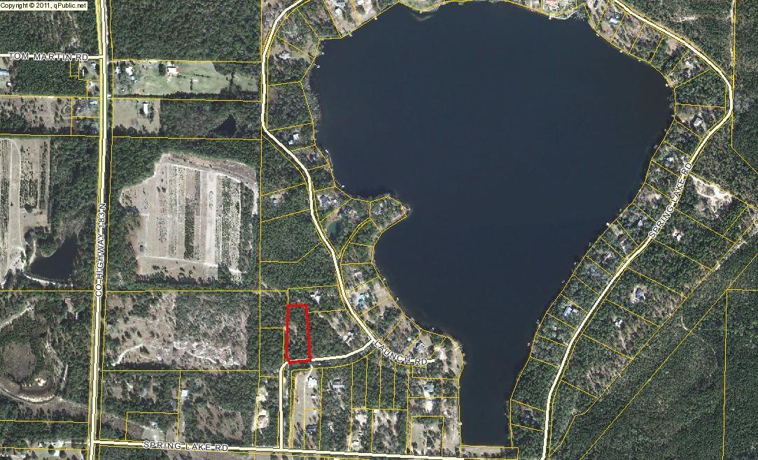 Two level acres that is the perfect place to build your dream home! This property is high and dry! Spring Lake Estates is one of the few subdivisions in the North Walton County that is restricted to stick built homes only, manufactured homes and rentals are not allowed. This neighborhood boats of upscale homes that show complete pride of ownership and is very private and peaceful. There is also the bonus of being walking distance from the neighborhood's gated common area which features a gazebo, restrooms and boat launch on Spring Lake. Spring Lake is 165 acres of great fishing! All this and it is located conveniently five minutes from Historic DeFuniak Springs and thirty-five minutes from the Beach of South Walton.
