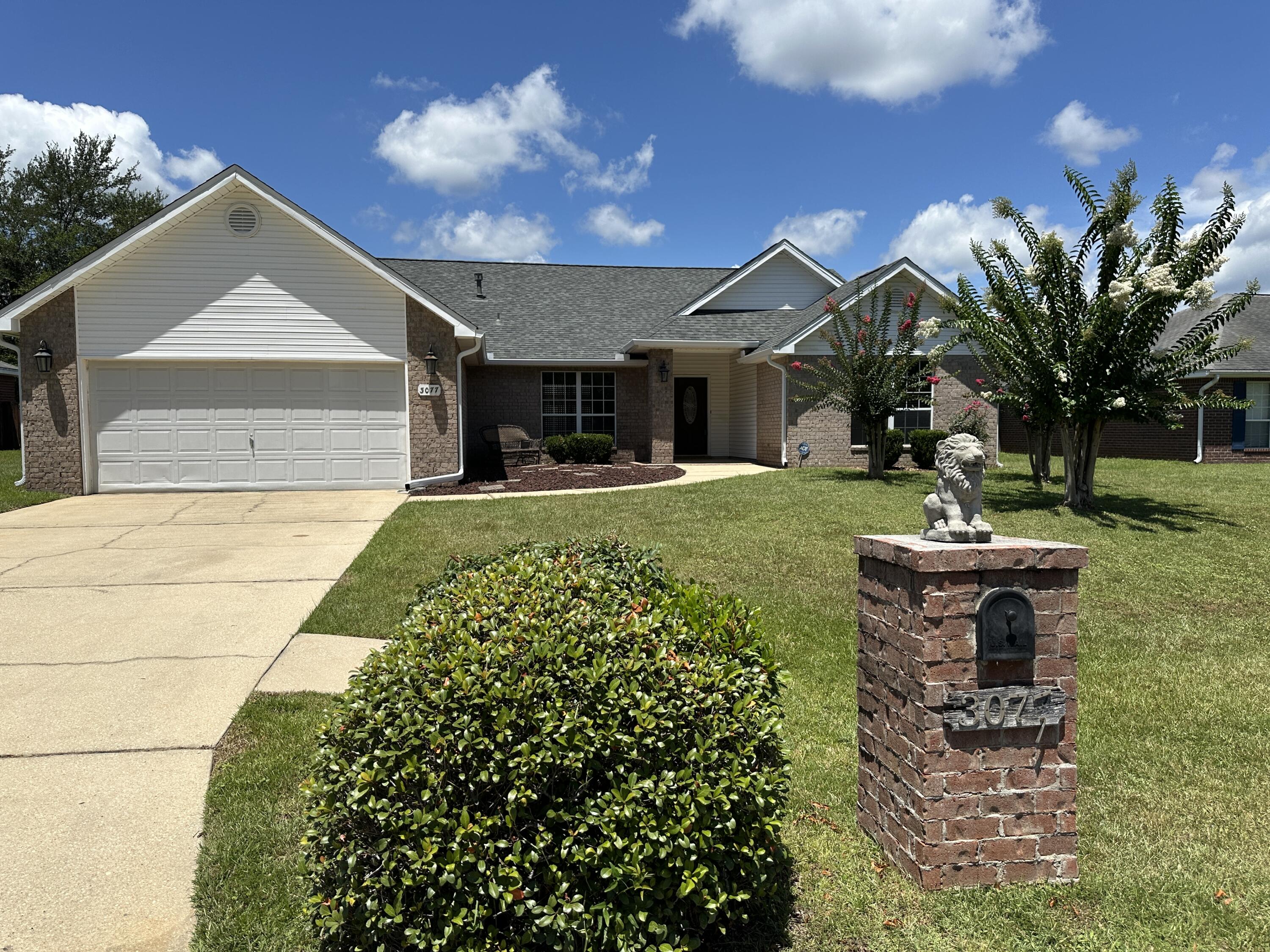Seller will pay $8000 towards Buyer Closing Costs. Beautiful, spacious home in north Crestview. This subdivision has community swimming pool and tennis courts for you to enjoy. New roof was installed March 2025. The home features a spacious open floor plan, gorgeous tile flooring, a corner fireplace in the family room, and some wood laminate. It's a split bedroom floor plan with a large master bedroom and bathroom. There's a formal dining area, as well as a breakfast area, privacy fenced back yard and easy maintenance brick siding. Come see it today!