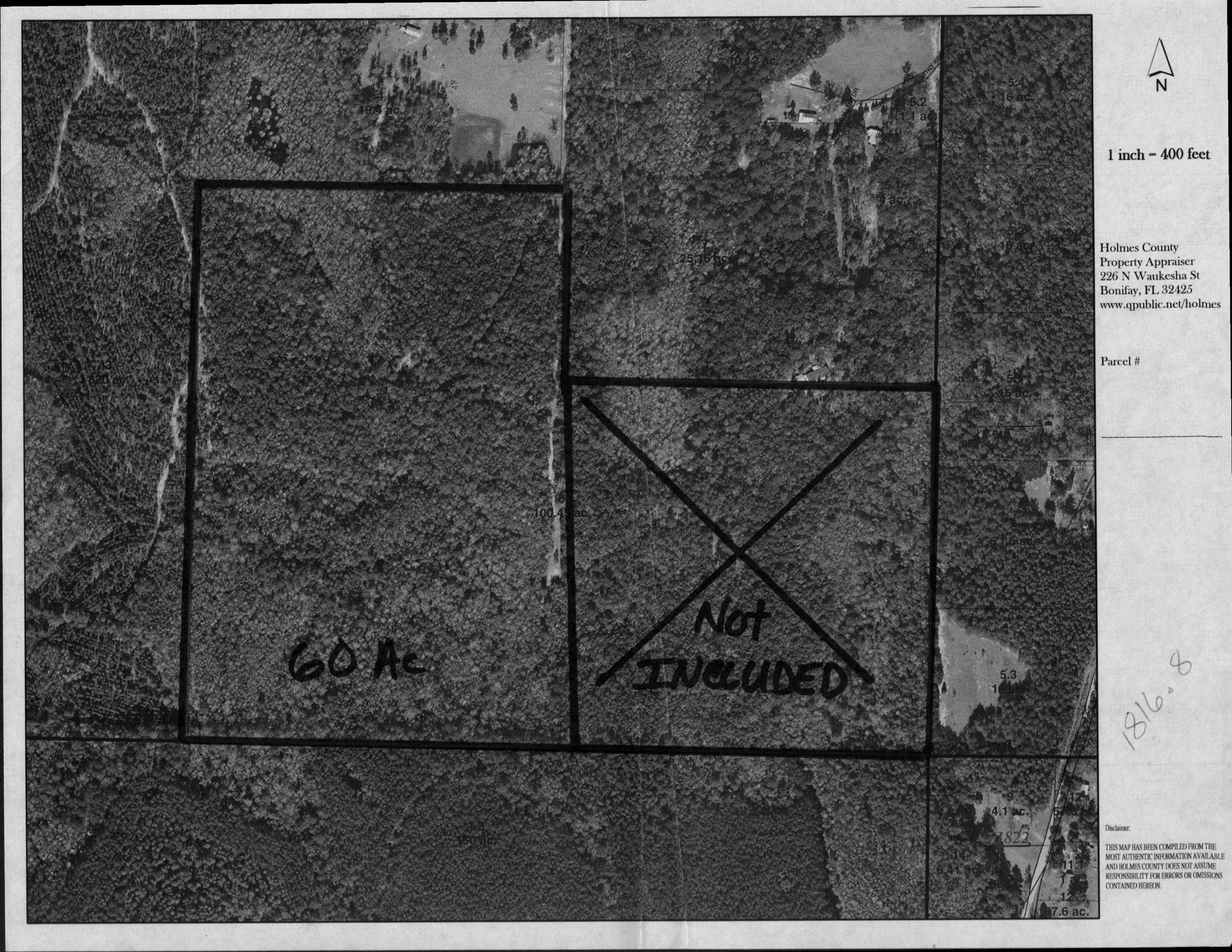 Privacy and seclusion in this wooded parcel near Ponce de leon. Price reduced! Land is high and dry with gentle roll. Enjoy peace and quiet, wildlife, and nature. County maintained dirt road to a 30 foot easement at dead end of road. Great buy! Seller has surveyed on property, but one line will need to be surveyed to split it off parent parcel. Lots of hardwood. Perfect site for a home site or a hunter's delight. Land backs up to planted pines on one side. Must call agent prior to viewing.