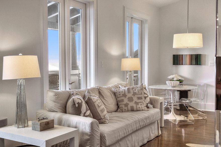 #PENTHOUSEWITHAVIEW #ONLYCONDOONSOUTHSIDETOBUYThis Savannah condo has been TOTALLY RENOVATED with fresh paint & BEAUTIFUL FURNISHINGS so IT'S ''READY TO GO''! GULF VIEWS from back covered balconies off the bedrooms and the Living area upstairs allow you to #WATCHTHEPARTY@THEPEARL This one won't last long in the HEART OF ROSEMARY BEACH on Main Street over the SUGAR SHACK..3 BR/3 BA, all with ensuite baths, MASTER BR has 3 sets of french doors onto balcony on the 1st floor & there are 3 sets of french doors out of the LIVING ROOM on the TOP floor of the building onto a large covered porch for GULF BREEZES. NEW CABINETS & APPLIANCES in KITCHEN, new AC since 2017. Could be a GREAT RENTAL but this has NEVER BEEN RENTED since the renovation. JUST LIKE NEW & BEAUTIFUL #LUXURYLIFESTYLE