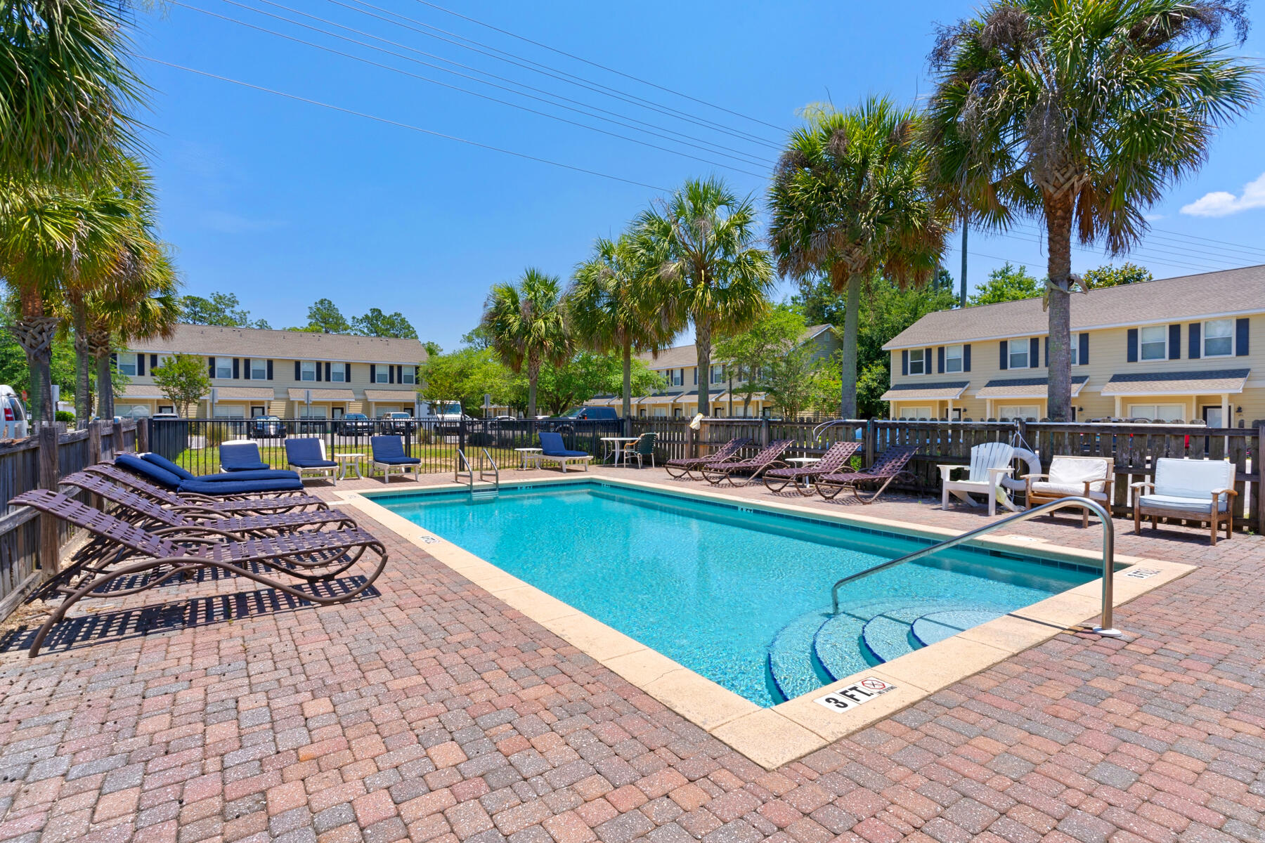 Located just 25 minutes from the beautiful beaches of 30A with easy access to Santa Rosa Beach, Miramar Beach, Destin and Niceville! The Palms of Freeport offers amenities including a pool and pool house! (2) ASSIGNED PARKING spots and OVERFLOW parking. Elementary school is located across the street as is self-storage. Unit has granite counter tops, stainless appliances, plenty of storage, large bedrooms, a spacious floor plan, new blinds, new light fixtures, NEW LVP FLOORING and FRESH PAINT throughout! Washer/dryer hookup located on 2nd floor. Photos are of an identical, recently completed unit. Non-smoking. Pets are allowed. Trash and lawn care included. No lease fees. NO MANAGEMENT APPLICATION FEES. Free 24 hr maintenance. Professionally managed by local Owner. Available 12/01/2024.