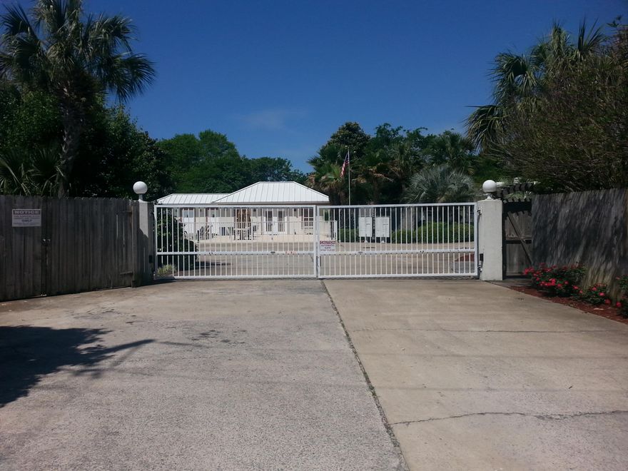 Great RV lot off Driftwood Road in Miramar Beach and mere blocks from beach and beach access. Park is gated with private pool and pool house and will accommodate RVs up to 45'. HOA fees include Wi-Fi.