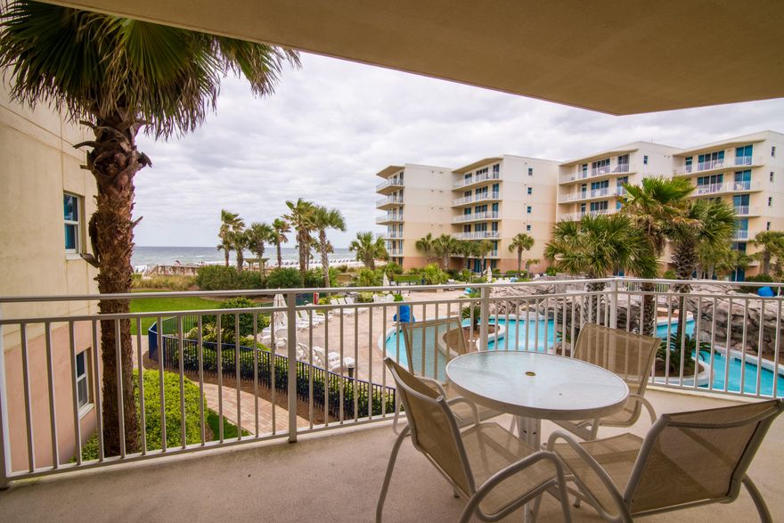 A204 is a FURNISHED 1,292 sqft, 2br/2.5ba with bunks that grossed over $40,000 in 2014 and $42,000 in 2015. New LR Furniture and Fresh Paint! The floor plan is nicely designed with both bedrooms and living room having access to the balcony. The bedrooms suites are nicely appointed with king and queen size beds, full baths with garden tubs and stand up showers. Interior features include stainless steel appliances, granite counter tops, 8' deep balconies, floor to ceiling glass doors, and breakfast bar. Enjoy Waterscape amenities, the sugar white sand beaches and emerald waters of the Gulf of Mexico. This is the only property with this level of amenities including: 490' of beach, spectacular split level courtyard with 3 pool areas, a lazy river to float down on and a 10' waterfall!!