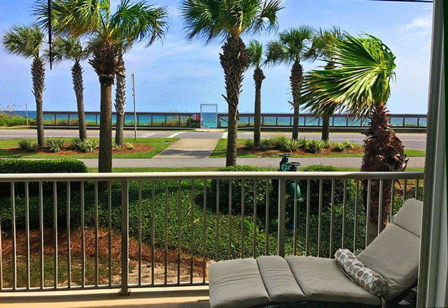Crystal View is a low density complex with easy access to the beautiful Gulf of Mexico with it's private beach and great views. Super large floor plan that has just had many upgrades including new tile and air conditioner in 2016. High ceilings, huge open living area. Full size washer and dryer. This ground floor unit is ideal for permanent home, vacation rental or second home. It has a wrap around deck with access from living area and master bedroom. Three large bedroom with baths - master faces Gulf. Crystal View has a pool, grills, & plenty of off street parking.