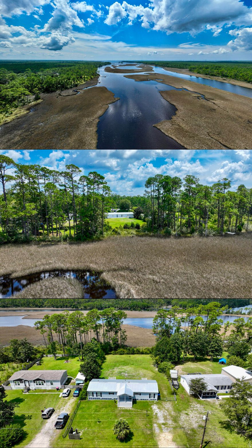 Welcome to 9121 Burnt Mill Creek Road! This home is a beautifully renovated, thoughtfully updated, and lightly used second home in the Southport/West Bay area. Offering both a quiet peaceful lifestyle, just steps from the Burnt Mill Creek Boat Launch, for easy access to boating, fishing, and outdoor recreation. While also just a short drive to Panama City Beach's shopping, dining, and the Emerald Coast's finest white sand beaches! So, if you're looking for the ''Mayberry'' feel, with the vast resources of Panama City Beach and Lynn Haven, look no further, 9121 Burnt Mill Creek has it all! See the documents tab for a full list of upgrades and additions.