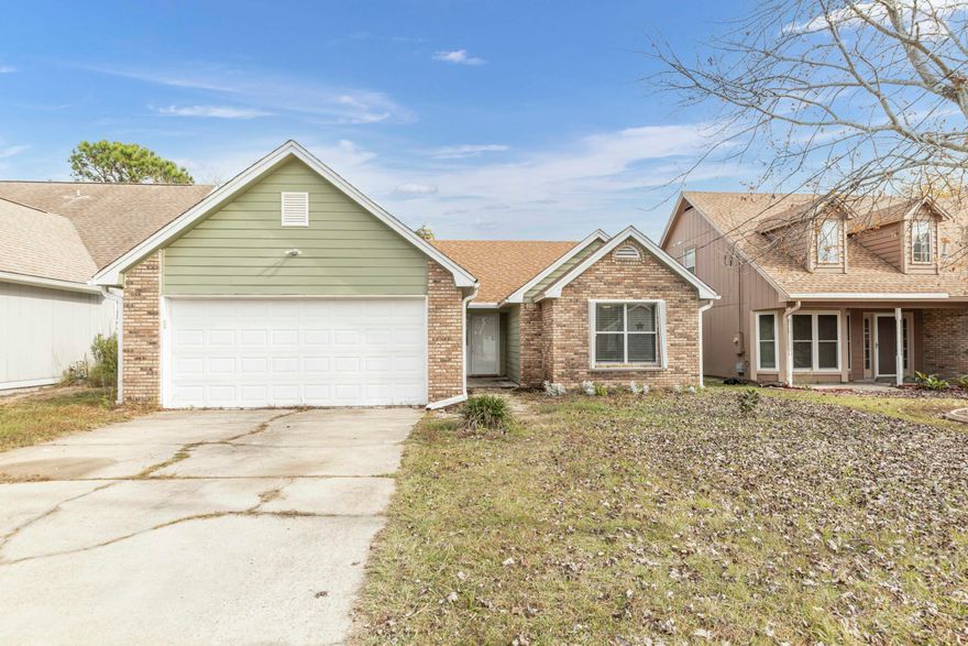 Coming soon!  This 3 bed 2 bath cul-de-sac home is perfectly located close to Hurlburt Field, Eglin Airforce Base and stunning beaches. This home has been updated with beautiful contemporary features.  When you enter you will immediately notice the soaring ceilings and elegant fireplace. The clean lines and open concept make this a great spot for living and entertaining.  The kitchen in this home offers a ton of counter space and stainless steel appliances. The master bedroom is large enough for oversized furniture and the master closet it huge. The master bath includes a double vanity.  New roof with acceptable offer.   The back yard is fully fenced.   Current mortgage is a VA assumable mortgae with 2.75% interest.Come by and check out this amazing home today.
