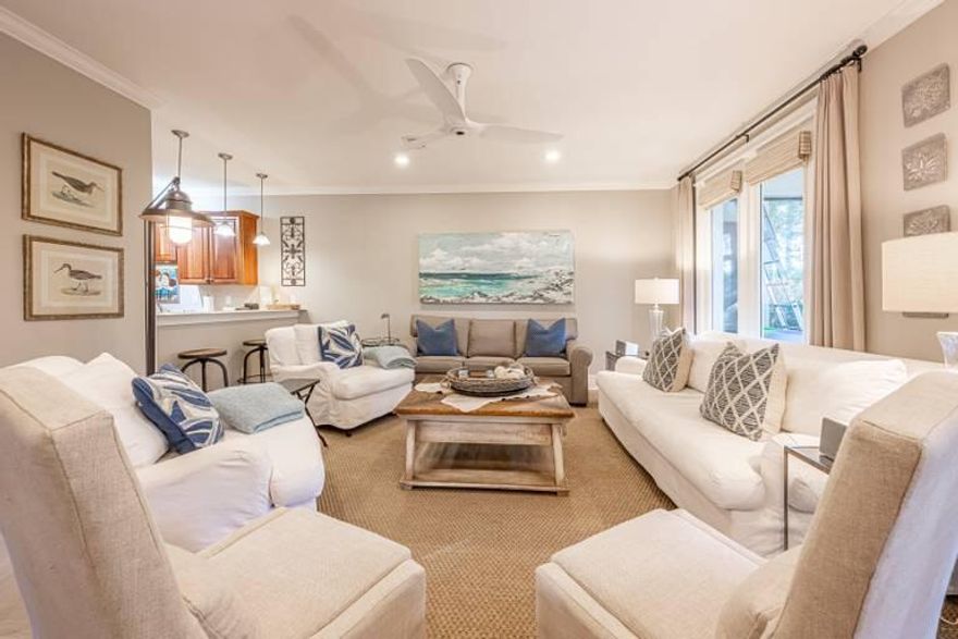 This Stylish Townhome is to be sold fully furnished, along with it's brand new six seater golf cart. Offering Distinguished Art and High-end appliances-(Wolf, Viking, Bosch), this TH separates itself from the rest. This charming Townhome could be ideal for a primary residence, 2nd home, or a lucrative investment property. Privately located in Gulf Place it sits in Santa Rosa Beach, but still close to all the shops and 3 deeded beach access. Easy Golf Cart ride to countless Restaurants, Santa Rosa Beach Golf Club and other opportunities. Don't miss out!