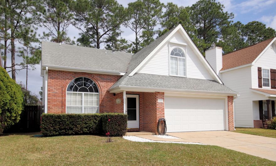 Quiet and tucked away- 1657 Bennetts End is a large home on a LONG Cul-de-sac that backs up to woods & a lake. Needs a coat of paint and it's move in ready! 10 mins to Eglin AFB, 8 mins to Hurlburt Field, 5 mins to Walmart & NWF State College. This home is close to everything. First Floor Master! 3 bedrooms + an office upstairs makes this the perfect family home! Small, easy to maintain, fenced back yard with large patio + yard building on the side of the house. Plenty of parking & storage in the 2 car garage.  Updates include: Roof is 2005. Water Heater 2014.  Circuit Breaker Panel 2020. A/C Handler / furnace 2014 - evaporator coils replaced  Nov. 2018 / New Capacitor Sept 2021. LED fireplace 2021. There is a Lawn well pump, but no irrigations system.  Hurricane Shutters & Survey convey.