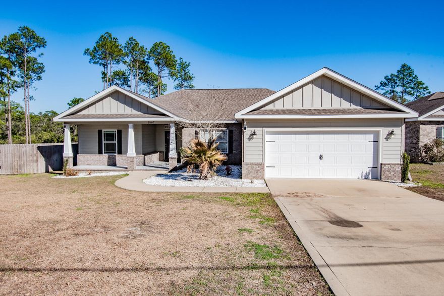 Available NOW! Fantastic 4 bedroom 2 bathroom home. This home is situated on just under a 1/2 acre lot. Granite counter tops throughout, stainless steel appliances, upgraded light fixtures, cat5 wiring, wooden blinds, as well as more upgrades throughout the home! This home is about 25 minutes to Duke Field and 40 minutes to Eglin! Pets may be allowed with owner approval and a $400 non-refundable pet fee. No smoking or vaping in the unit. Applications are done online at www.rentgoodlife.com