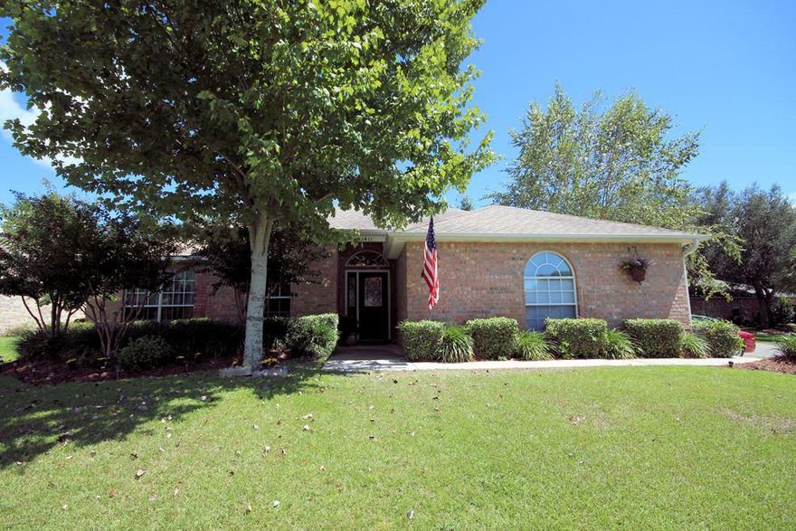 MOVE IN READY all brick home with a sparkling pool and a large private yard in the gated community of Magnolia Plantation can be yours! This home features an open, split bedroom floorplan with multiple living areas. The living room is open to the dining room and the family room is open to the kitchen. A rec room with a full bath and a large gunite salt water pool and surrounding patio area were added in 2006. Recent updates include granite counters, stacked glass back splash and stainless appliances in the kitchen as well as new lighting and plumbing fixtures. The roof was replaced in 2005, the HVAC system was replaced in 2008 and there is a transferrable termite bond. The unique lot sits on the corner of a dead end street so there is a LOT of privacy in the large back yard.