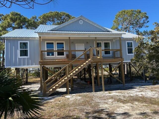 &#127969; Dream Beachside Retreat in Cape San Blas, Florida! &#127754;Welcome to your slice of paradise! This stunning brand-new three-bedroom, 2.5-bath home offers 1,796 square feet of luxurious living just 400 yards from the pristine beaches of Cape San Blas. With every detail thoughtfully designed, this home is the perfect blend of modern elegance and coastal charm.&#10024; Key Features:- Inviting Living Space: Step into a generous living room that seamlessly flows into a gourmet kitchen, perfect for entertaining family and friends. The kitchen boasts sleek stainless steel appliances, a stylish bar top with seating for two, and a dining table that comfortably seats six--ideal for hosting memorable meals.- Outdoor Oasis: Enjoy the fresh sea breeze on two spacious porches. Enjoy the expansive front porch, where you can unwind and listen to the soothing sound of the waves. The back porch is a true highlight, featuring a beautiful polywood swing where you can relax and let your worries melt away.

- Private Retreat: The home's split bedroom layout offers privacy with two large guest rooms on one side, while the luxurious master suite occupies the opposite side. The master bedroom is a tranquil escape, leading into a spa-like master bathroom featuring a standalone tub and a rain shower for the ultimate relaxation experience.

- Convenient Amenities: The master suite includes an extra-large his and her closet that conveniently connects to a spacious laundry room, making everyday living a breeze.

<?? Perfect Location: Located just a short walk away from the beach, you'll enjoy easy access to sun, sand, and surf whenever you desire!

= Move-In Ready: This home comes fully equipped with all new appliances and furnishings, making it a hassle-free transition to your new beachside lifestyle.

Don't miss out on this incredible opportunity to own a piece of paradise in Cape San Blas! Schedule your private tour today and discover why this home is a must-see! <

=?? Contact me now to learn more and make this dream home yours!
