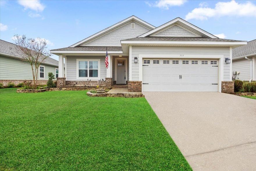 ** ASK ABOUT OUR  SPECIAL** Offering Closing costs and / or Interest rate buydown.Nestled in the thriving community of Lafayette Creek Landing, this newer construction home offers modern living in the heart of Freeport, conveniently situated adjacent to the Publix complex. Spanning 1,915 square feet, this thoughtfully designed residence features three spacious bedrooms, two well-appointed baths, and an open-concept layout enhanced by tall ceilings and abundant natural light. The kitchen showcases crisp white cabinetry paired with sleek laminate countertops, while luxury vinyl flooring flows seamlessly throughout the home for both durability and style.  Retreat to the expansive master bedroom, a private oasis designed for relaxation, and enjoy seamless indoor-outdoor living on the covered back patio. Lafayette Creek itself is a dynamicneighborhood, boasting recently completed amenities including a community pool, clubhouse, and dock with direct trail access to the serene creekperfect for nature enthusiasts.

Ideally positioned just 15 miles from Blue Mountain Beach's public access points, this home provides effortless proximity to the sugar-white sands and emerald waters of South Walton, as well as the area's premier shopping, dining, and entertainment destinations. Whether seeking a tranquil retreat or an active coastal-inspired lifestyle, this property delivers unmatched value in a rapidly growing locale. For additional subdivision details, visit www.Lafayettecreeklanding.com. Act swiftly to secure this rare opportunityhomes of this caliber in Lafayette Creek Landing are in high demand. Contact us today to schedule a private viewing before it's too late.