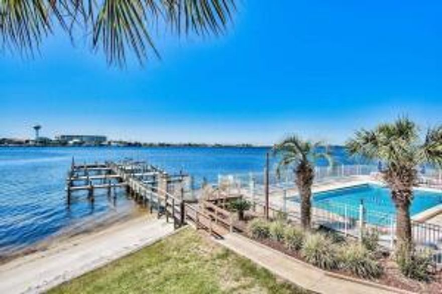 NO STEPS, ACCOMM0DATES WHEEL CHAIR in this Beautiful area on the INTERCOASTAL WATERWAY. Sparkling Pool, Great Club House Amenities. Condo is in fantastic condition !!!  Fully furnished with a few exceptions, HVAC 2 years old, electric has been updated, swimming pool lift availability, Freshly painted !!!
