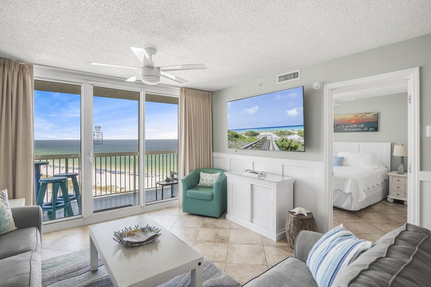 Pelican Beach Resort Condo #1114 stands apart from the pack, achieving an impressive base rental income exceeding $80,000 in 2022. This coastal-inspired retreat features 2 bedrooms and 2 baths, comfortably accommodating up to six guests. Imagine starting your day on the vast balcony, savoring meals and coffee while soaking in the gentle Gulf breeze and captivating coastal views. Inside, you'll find an array of upgrades, including ceramic tile floors, freshly painted interiors, wainscoting, updated cabinets, granite countertops, and stainless-steel appliances, including a new dishwasher, refrigerator, and range. The condo is impeccably furnished with a new kitchen table, living room furniture, and three brand-new televisions. Additionally, the guest bedroom...
