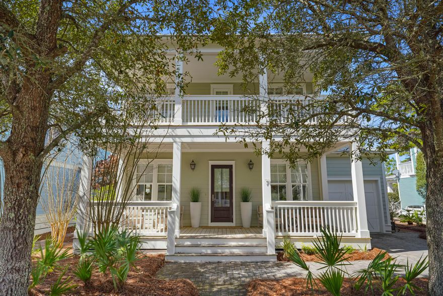Nestled within the prestigious community of The Preserve at Grayton Beach, this exquisite 4-bedroom, 3.5-bathroom residence boasts elegance and functionality at every turn. Embracing a modern coastal lifestyle, this home features not one, but two luxurious master suites, providing unparalleled comfort and convenience. Step inside to discover custom solid hardwood floors, meticulously crafted from locally sourced materials, their natural beauty accentuated by a tasteful white finish achieved through wire brushing. The heart of the home, the kitchen, is a culinary enthusiast's dream, boasting shaker-style cabinets, sleek Carrara countertops, glass backsplashes, and top-of-the-line GE Cafe appliances. Entertaining is effortless in this thoughtfully designed space, where the