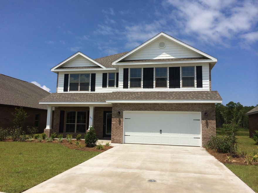 REDUCED PRICE !! This upgraded Julian plan is a must see! Sitting on a large home site, backing up to a pond is a dream for anyone looking for a large back yard. Hardwood floors in the living room, kitchen, dining and upstairs in the bonus room offset the beautiful bisque cabinets in the kitchen with stainless steel microwave, dishwasher and range. Granite countertops compliment both the kitchen and the bathrooms with a large 5 ft tile shower in the master.Driftwood Estates has a beautiful community pool and stocked ponds for fishing!